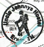 Passport stamp for Uncle Johnny's Hostel.
