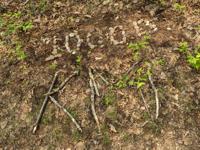 1000.0 written out in stones and km written out in sticks.